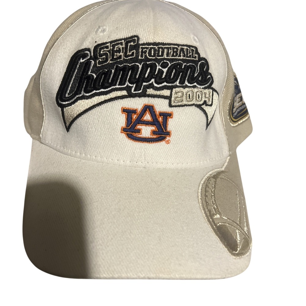Vintage‎ NCAA Auburn University Tigers 2004 SEC Champions Adjustable Dad Hat OS